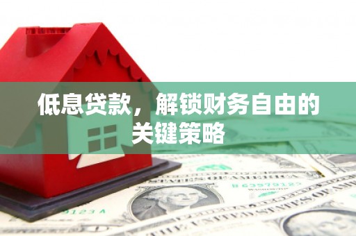 新华低息贷款，解锁财务自由的关键策略