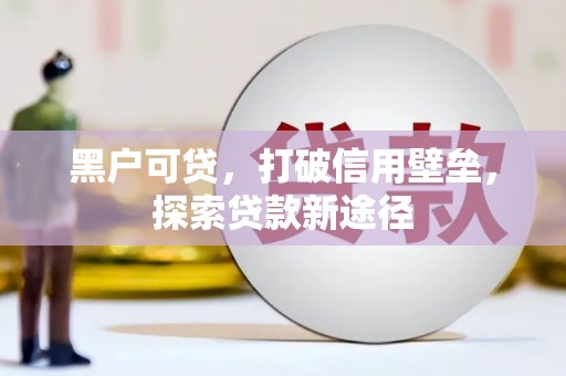 新华黑户可贷，打破信用壁垒，探索贷款新途径