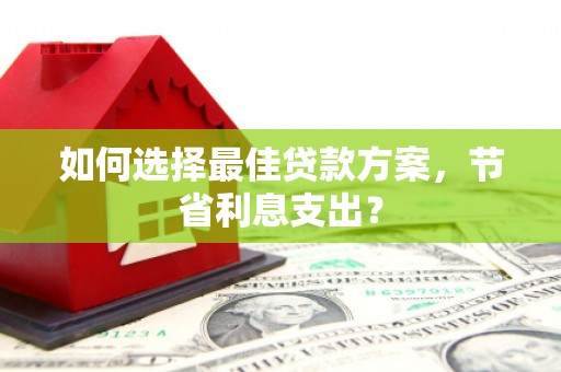 新华如何选择最佳贷款方案，节省利息支出？