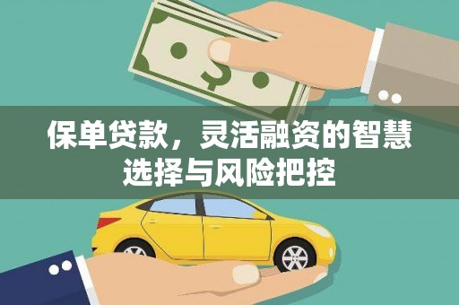 新华保单贷款，灵活融资的智慧选择与风险把控