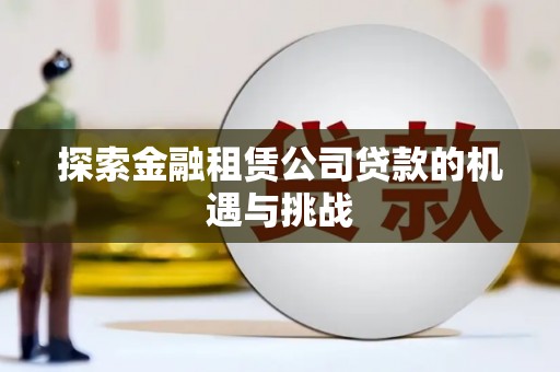 新华探索金融租赁公司贷款的机遇与挑战