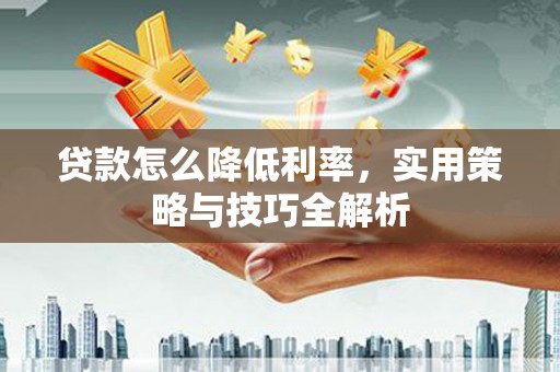 新华贷款怎么降低利率，实用策略与技巧全解析