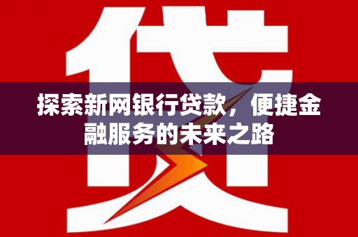 新华探索新网银行贷款，便捷金融服务的未来之路