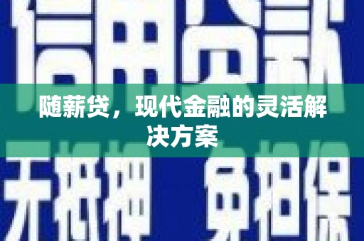 新华随薪贷，现代金融的灵活解决方案