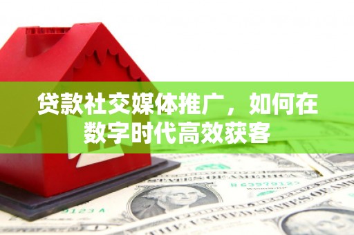 新华贷款社交媒体推广，如何在数字时代高效获客