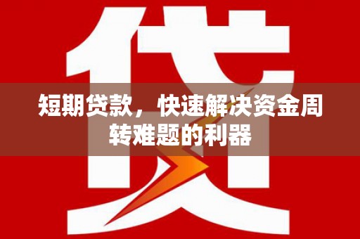 新华短期贷款，快速解决资金周转难题的利器