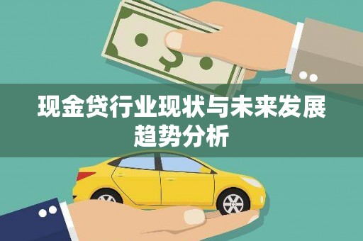 新华现金贷行业现状与未来发展趋势分析