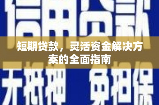 新华短期贷款，灵活资金解决方案的全面指南