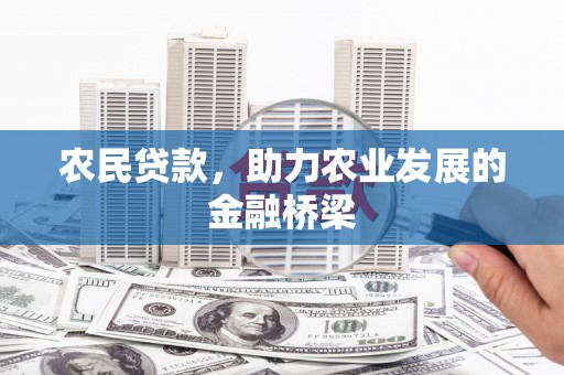 新华农民贷款，助力农业发展的金融桥梁
