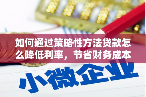 新华如何通过策略性方法贷款怎么降低利率，节省财务成本