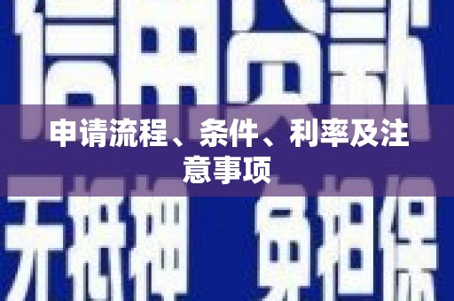 新华申请流程、条件、利率及注意事项