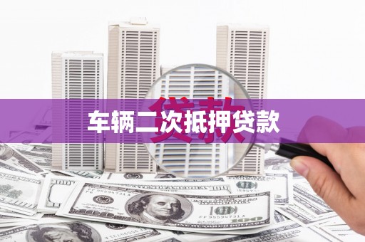新华车辆二次抵押贷款