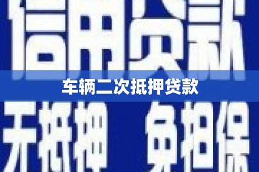 新华车辆二次抵押贷款