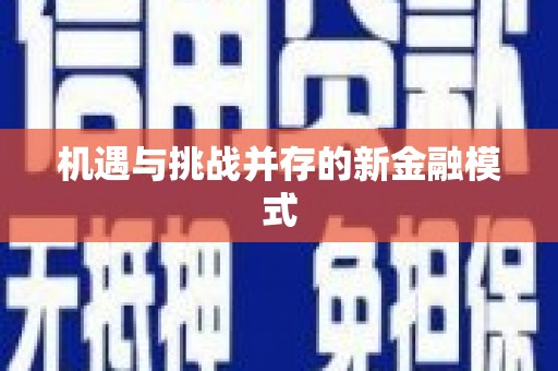 新华机遇与挑战并存的新金融模式