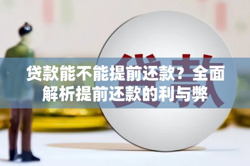 新华贷款能不能提前还款？全面解析提前还款的利与弊