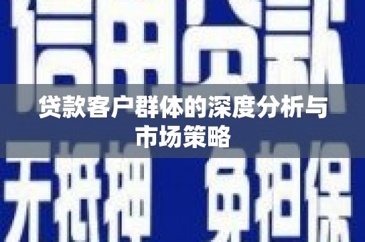 新华贷款客户群体的深度分析与市场策略