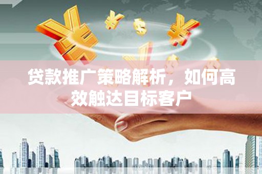 新华贷款推广策略解析，如何高效触达目标客户