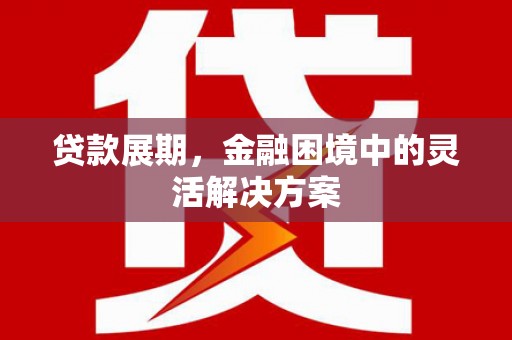 新华贷款展期，金融困境中的灵活解决方案