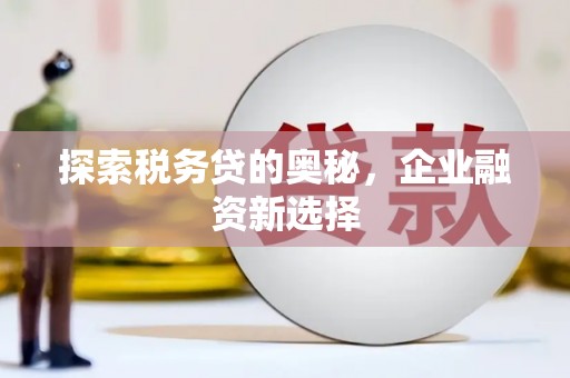 新华探索税务贷的奥秘，企业融资新选择