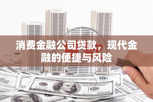 新华消费金融公司贷款，现代金融的便捷与风险