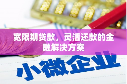 新华宽限期贷款，灵活还款的金融解决方案