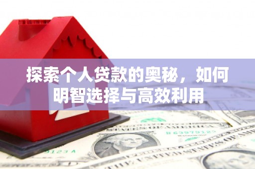 新华探索个人贷款的奥秘，如何明智选择与高效利用