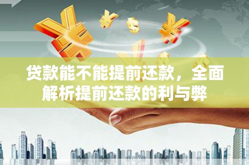 新华贷款能不能提前还款，全面解析提前还款的利与弊