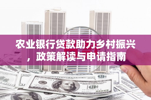 新华农业银行贷款助力乡村振兴，政策解读与申请指南
