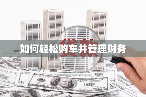新华如何轻松购车并管理财务