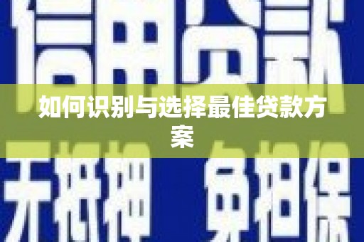 新华如何识别与选择最佳贷款方案