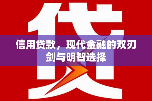 新华信用贷款，现代金融的双刃剑与明智选择